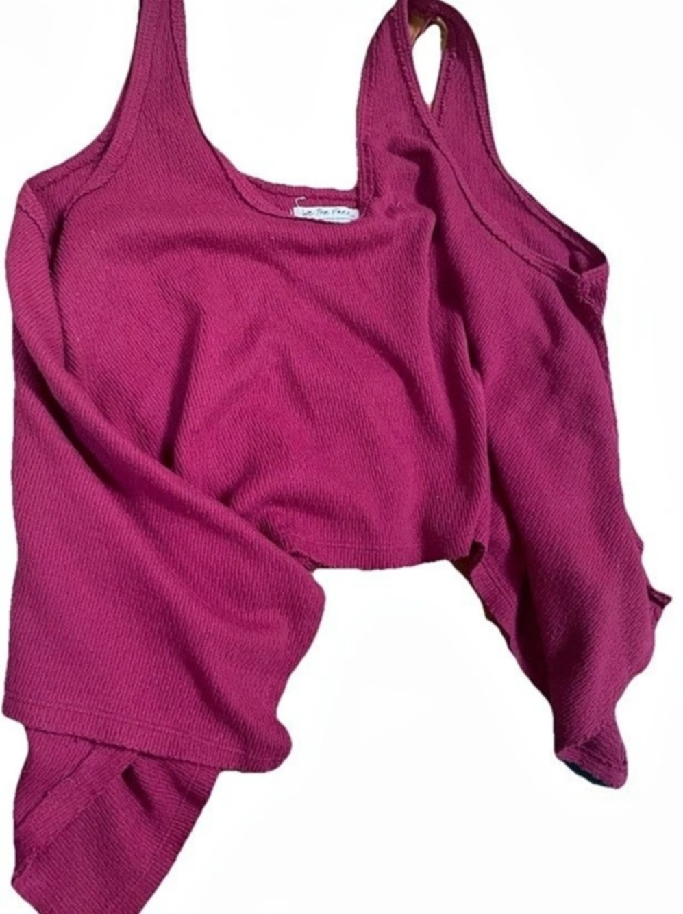 Free People We The Free Swing Tank Top Women’s Medium Maroon Asymmetrical Like